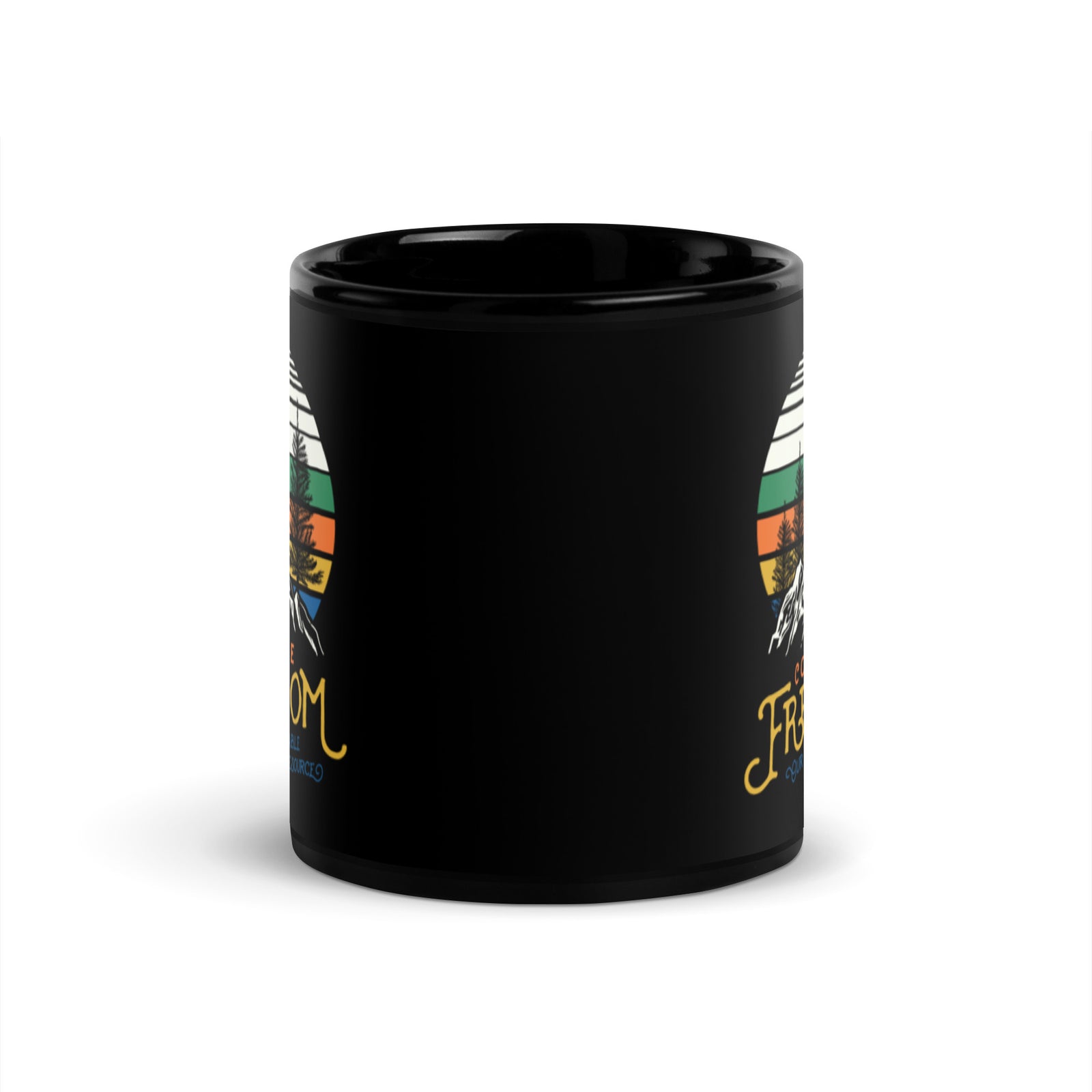 Conserve Freedom Black Mug