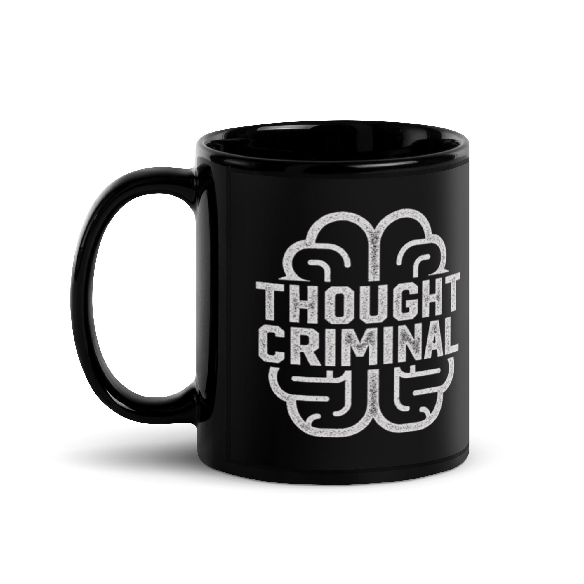 Thought Criminal Black Mug