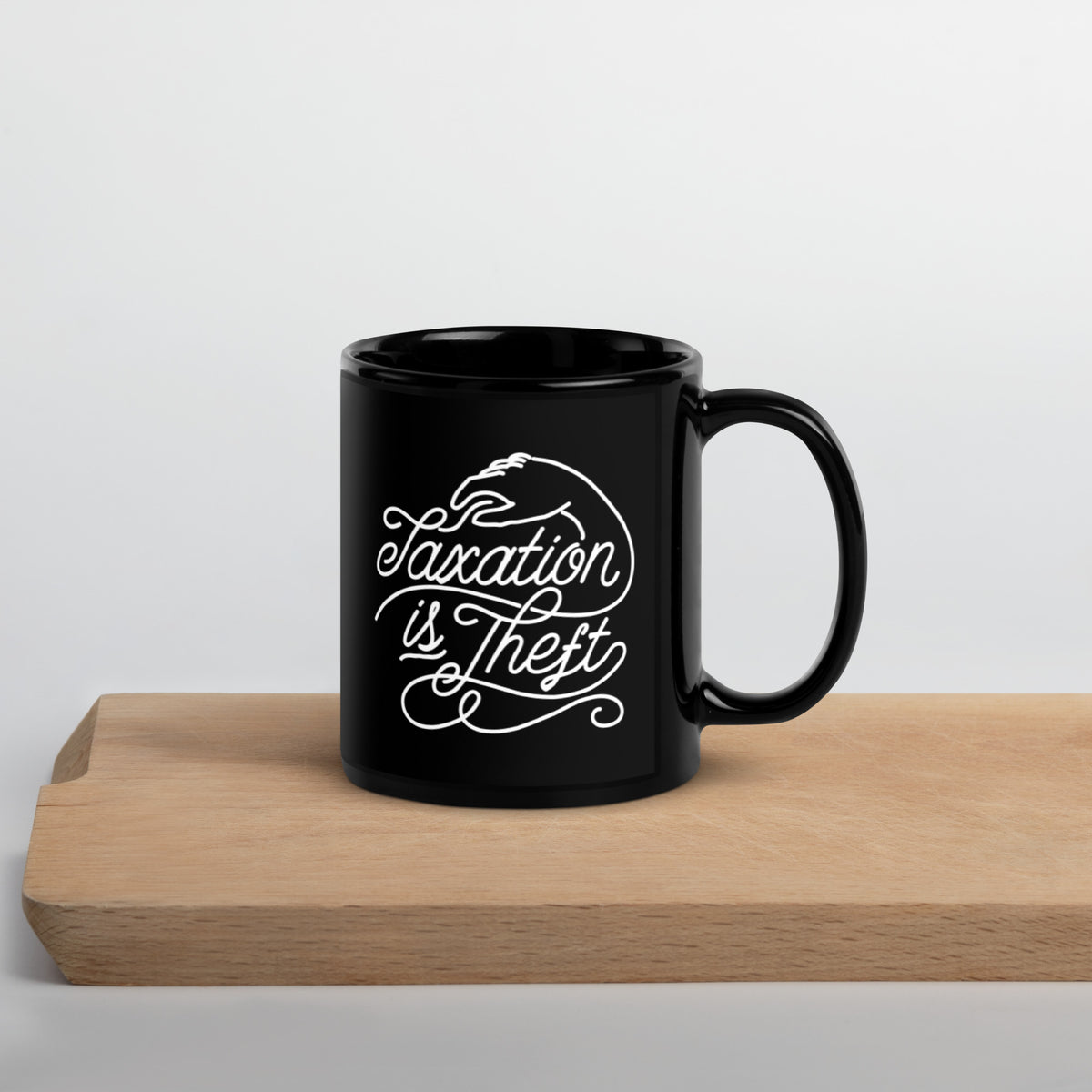 Taxation Is Theft Black Mug