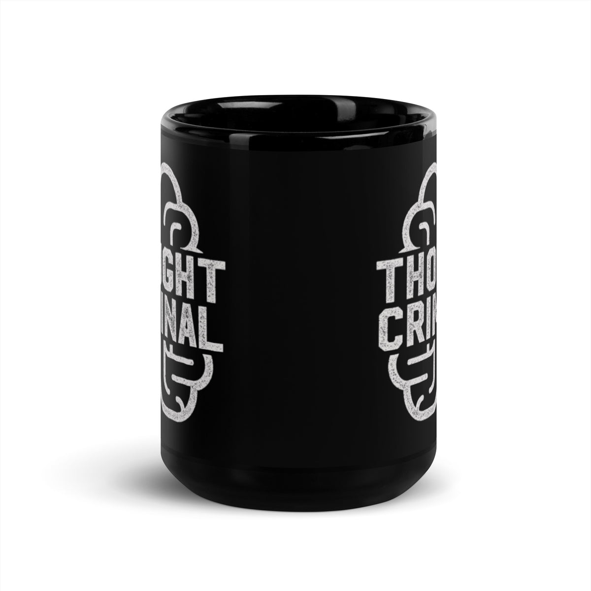 Thought Criminal Black Mug