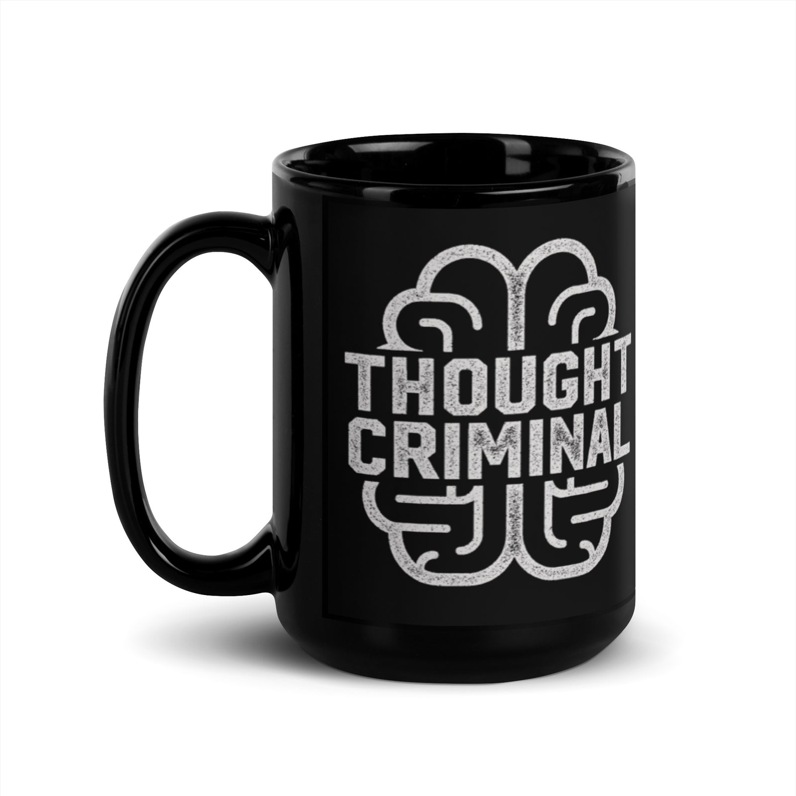 Thought Criminal Black Mug