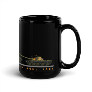 Tiananmen Tank Man Mug Black 33rd Anniversary Mug