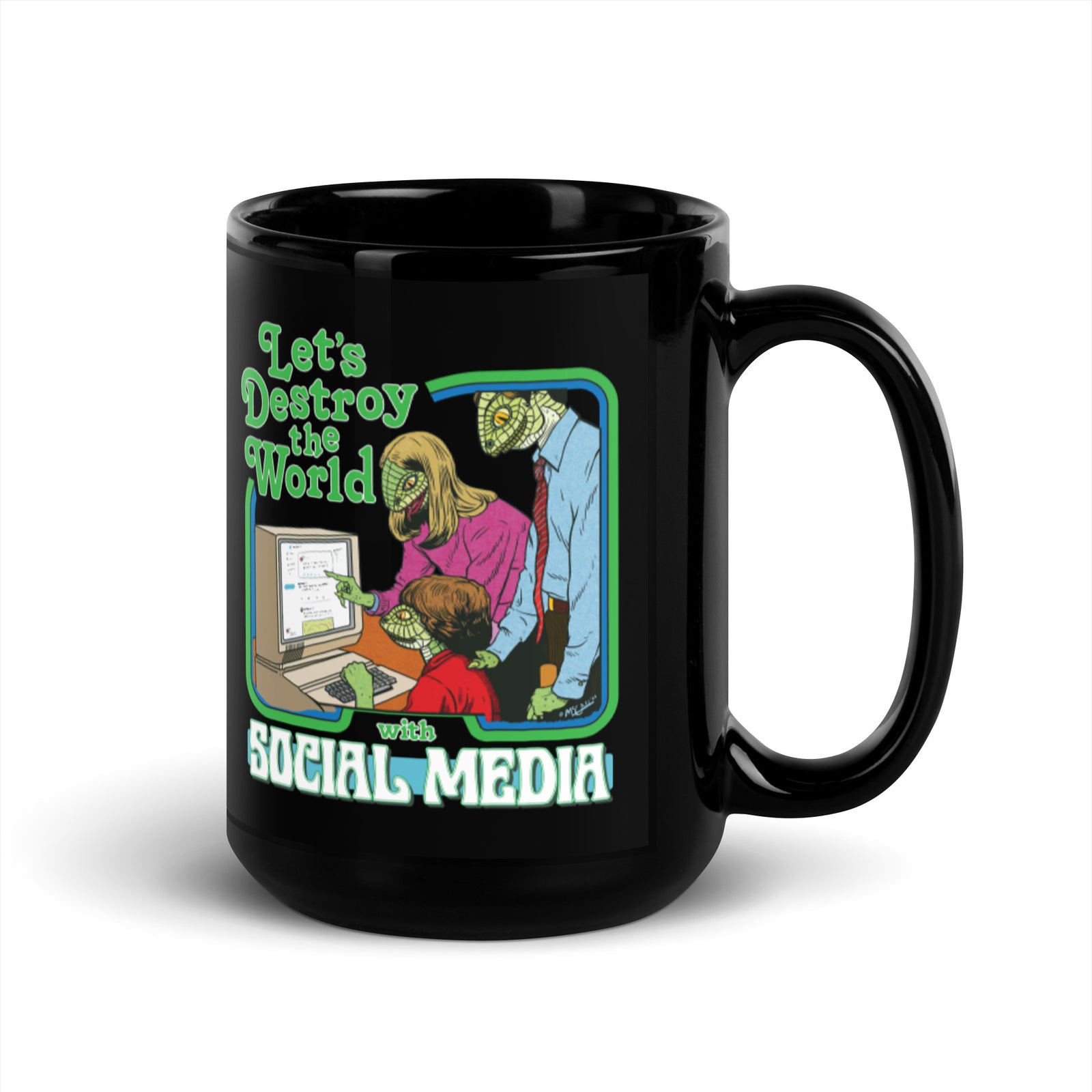 Let’s Destroy the World with Social Media Mug