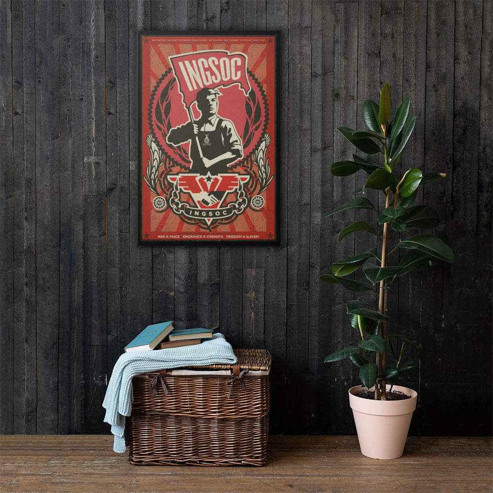 Minitrue 1984 INSOC Propaganda Art Canvas