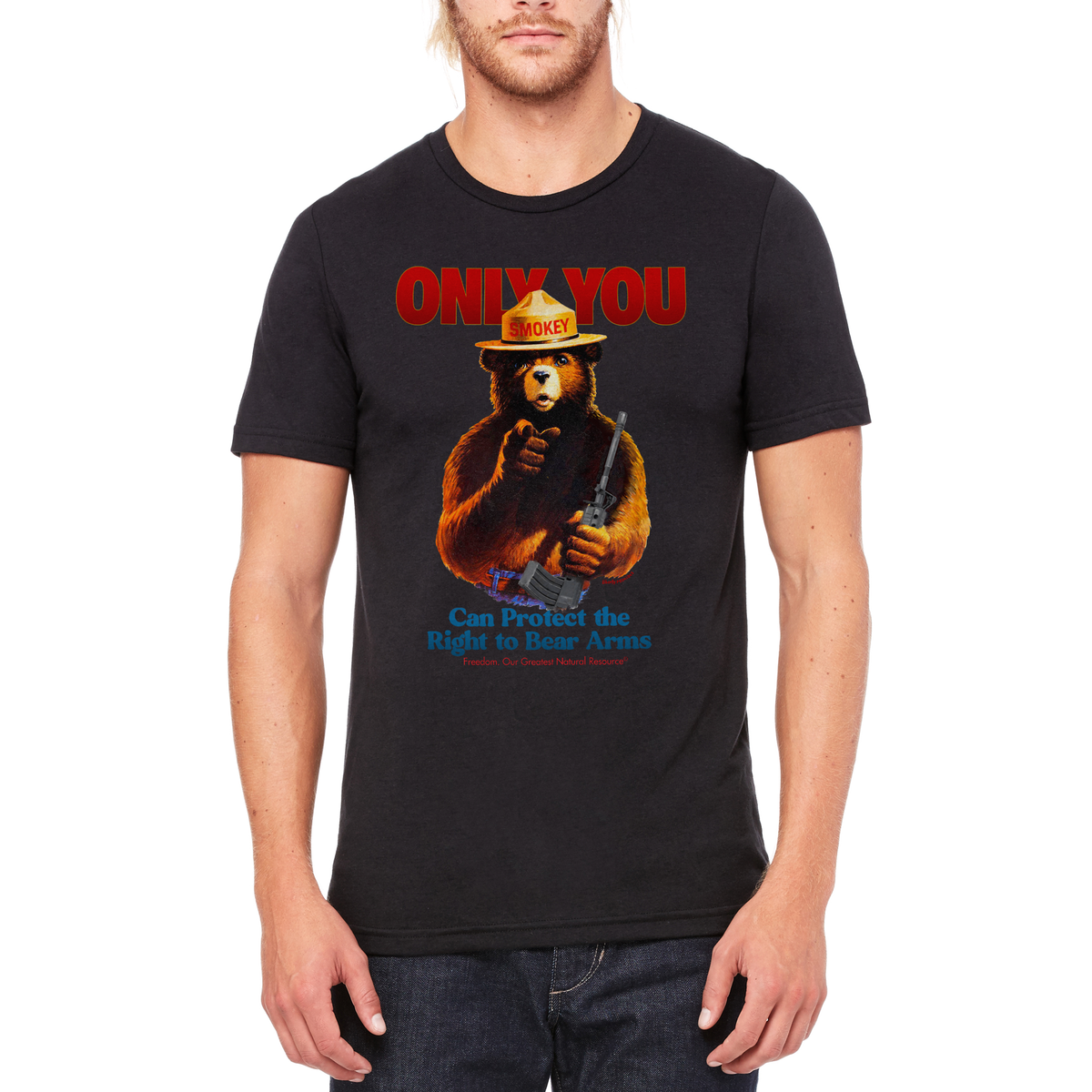 Only You Can Protect the Right to Bear Arms Tri-Blend T-Shirt