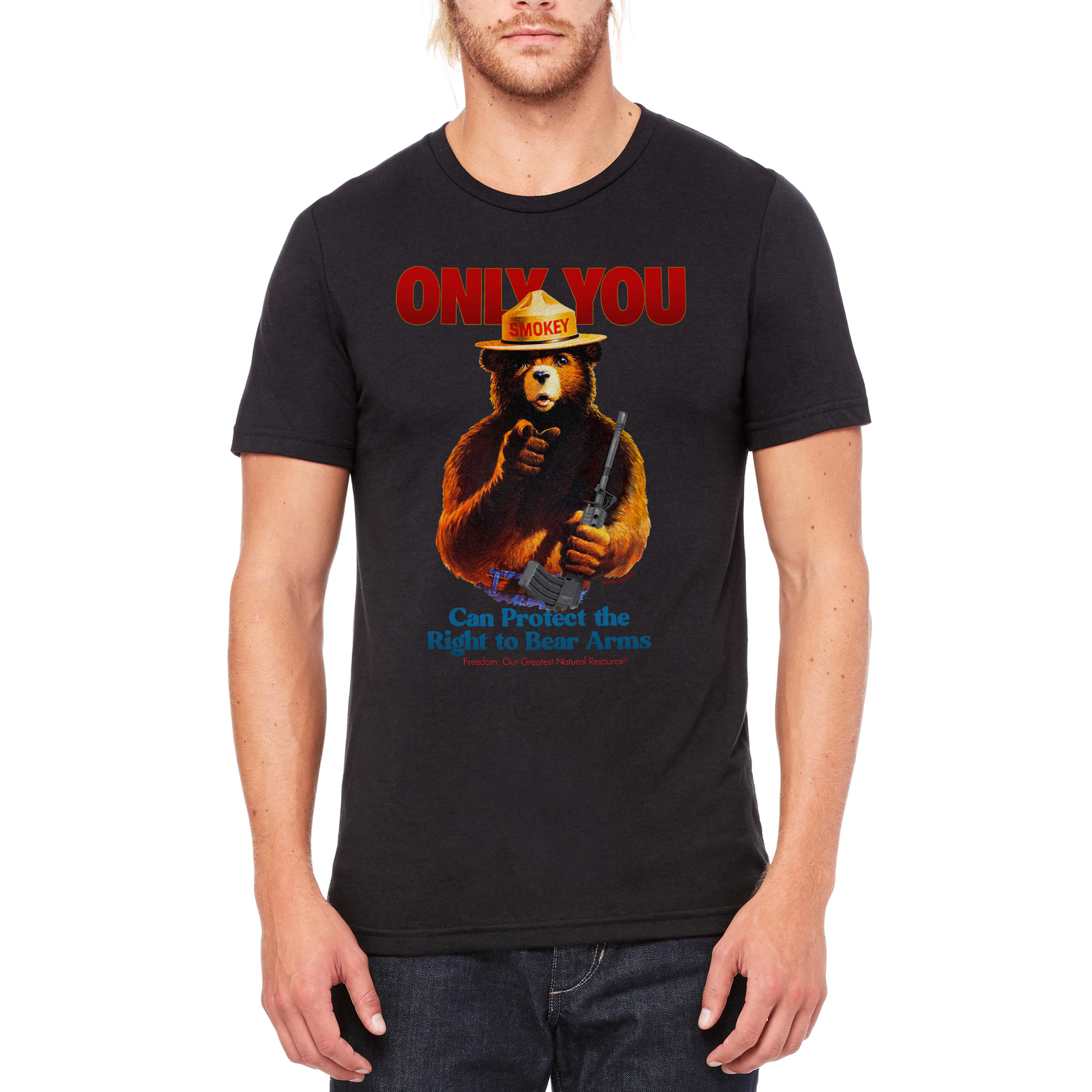 Only You Can Protect the Right to Bear Arms Tri-Blend T-Shirt