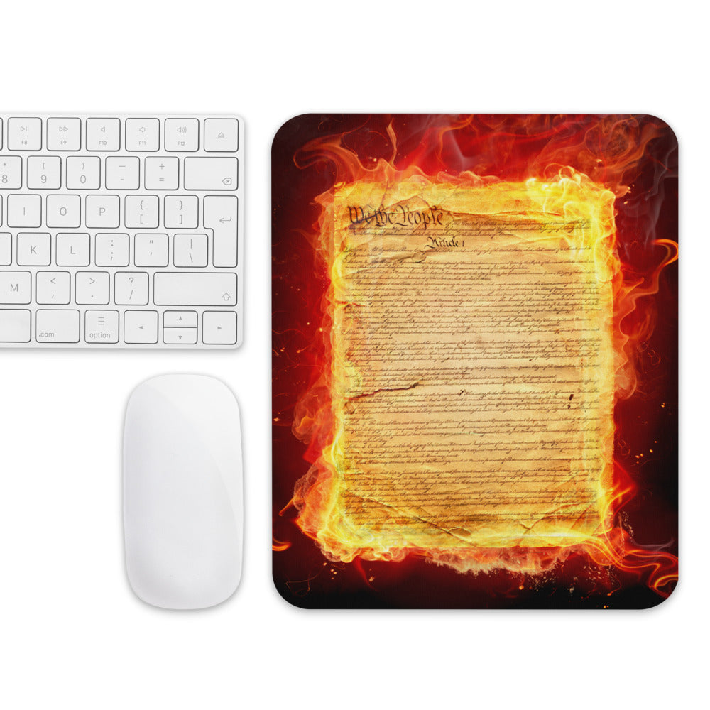 Burning Constitution Mouse pad