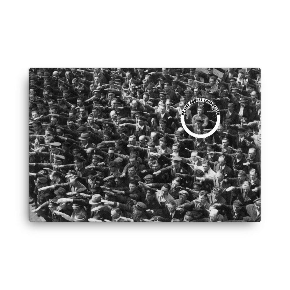 August Landmesser Civil Disobedience Art Canvas