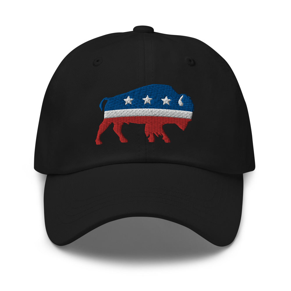 Distressed Buffalo Retro Bison Animal Lover Gifts Baseball Hats for Men  Women Black Trucker Hat Fishing Hat Dad Hat