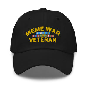 Meme War Veteran Chino Cotton Twill Dad hat