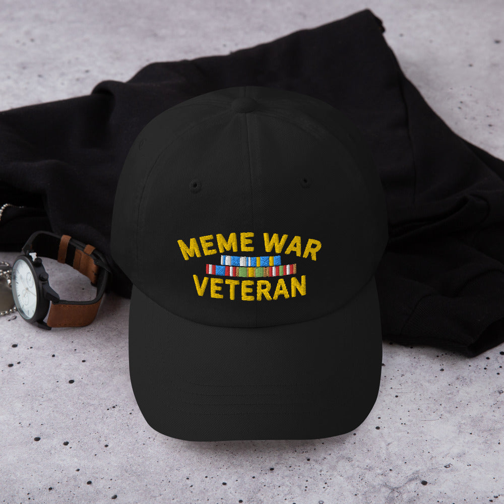 Meme War Veteran Chino Cotton Twill Dad hat