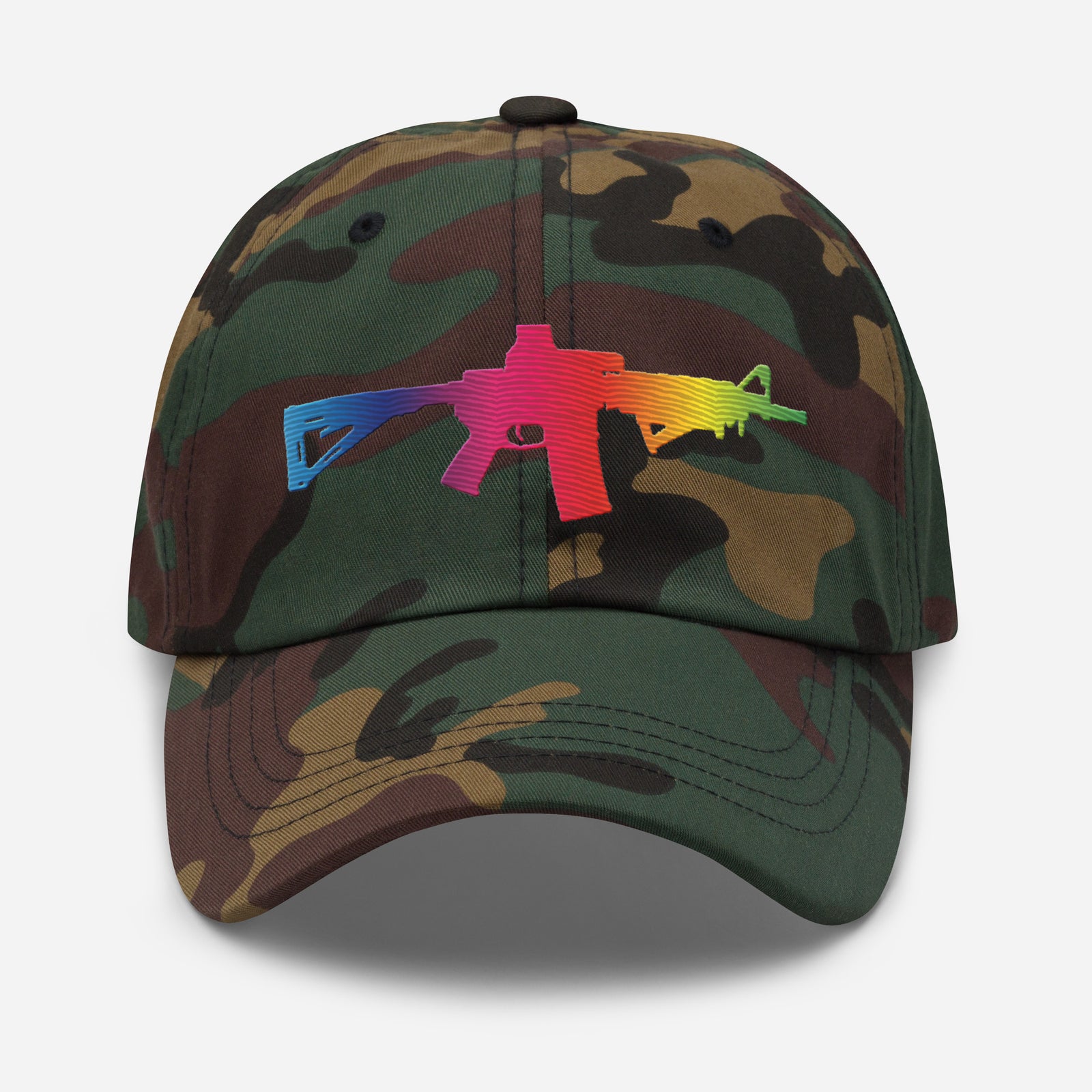 Rainbow Carbine Embroidered Dad hat