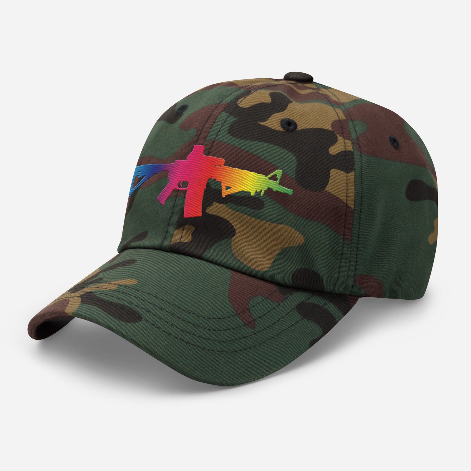 Rainbow Carbine Embroidered Dad hat