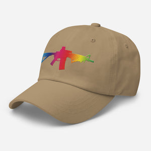 Rainbow Carbine Embroidered Dad hat