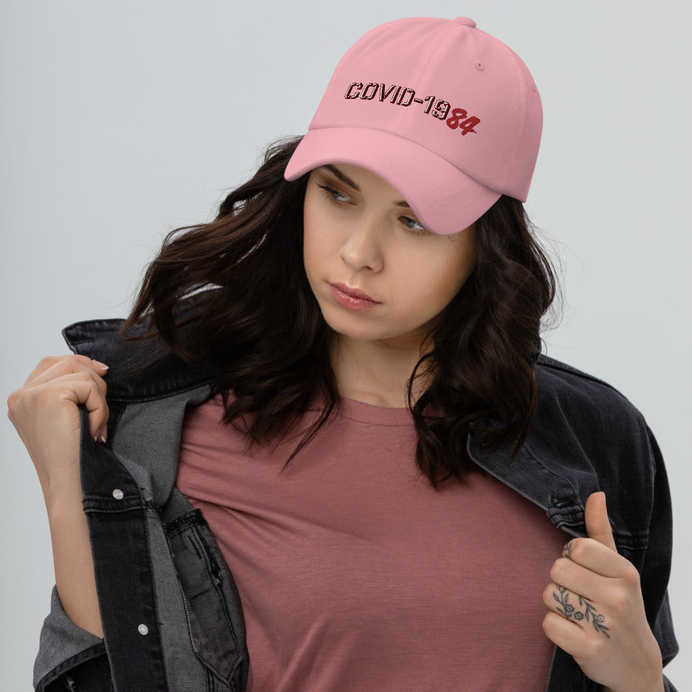 COVID-1984 Unstructured Twill Dad hat