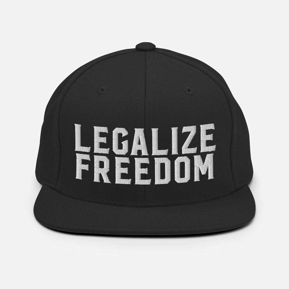 Legalize Freedom Snapback Baseball Cap
