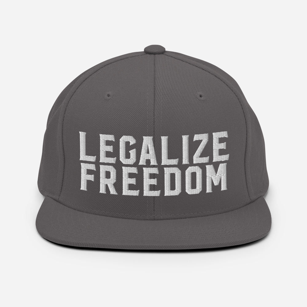 Legalize Freedom Snapback Baseball Cap