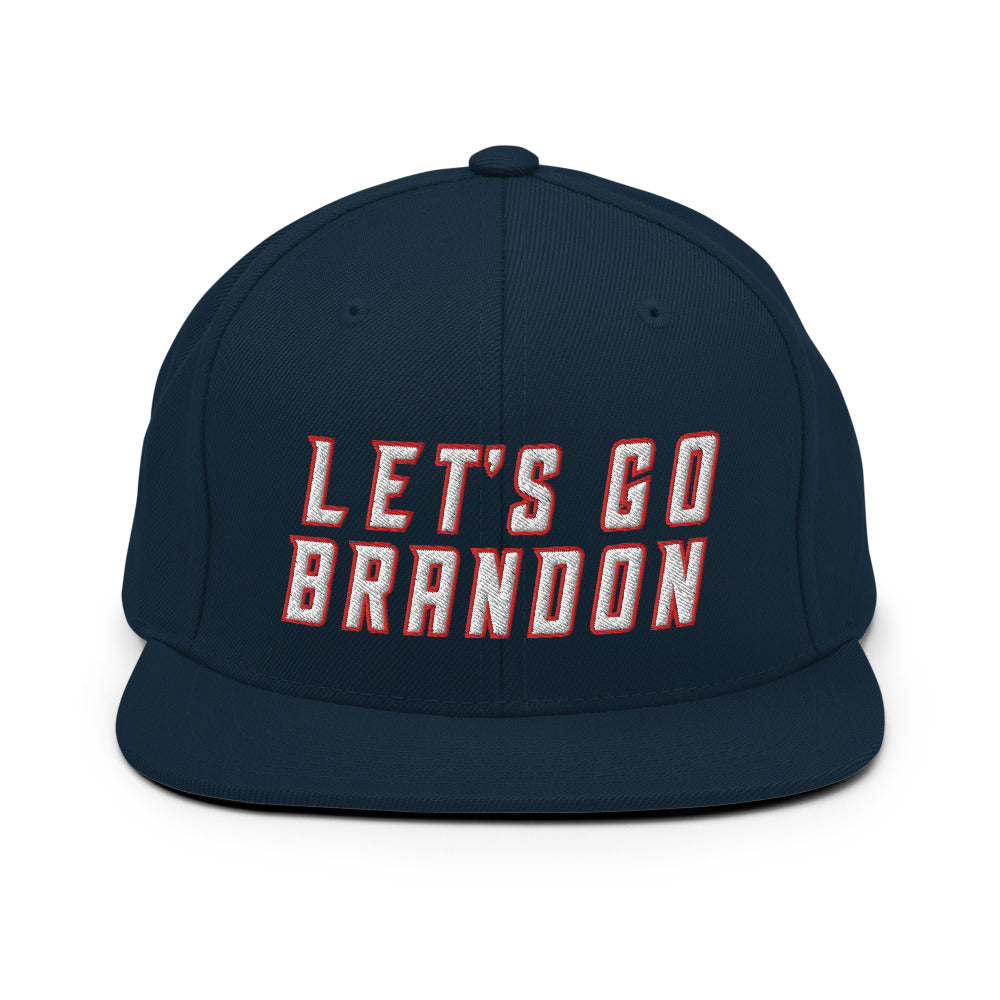 Let&#39;s Go Brandon Gridiron Snapback Hat