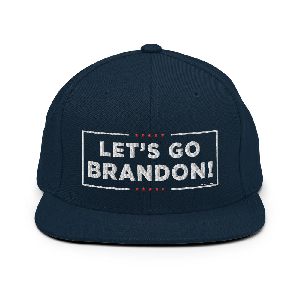 Let's Go Brandon Patch Trucker Hat Charcoal/White