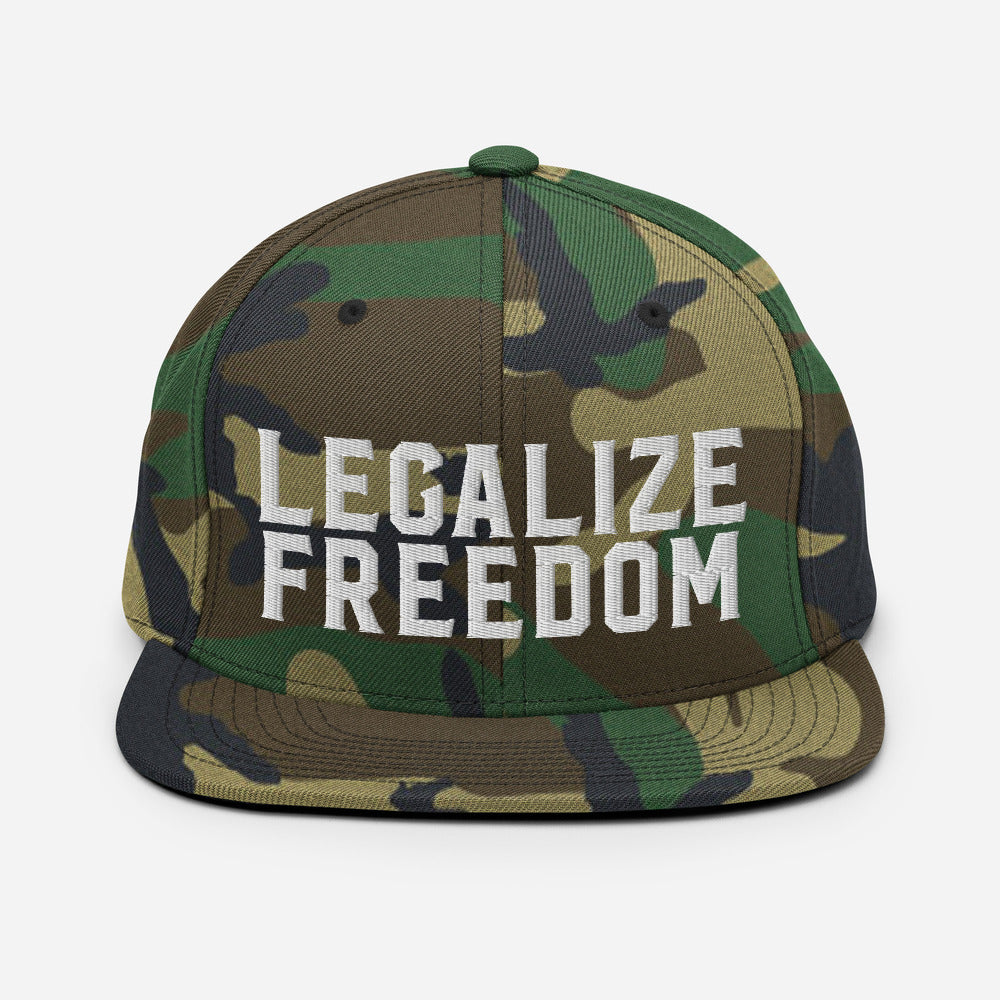 Legalize Freedom Snapback Baseball Cap