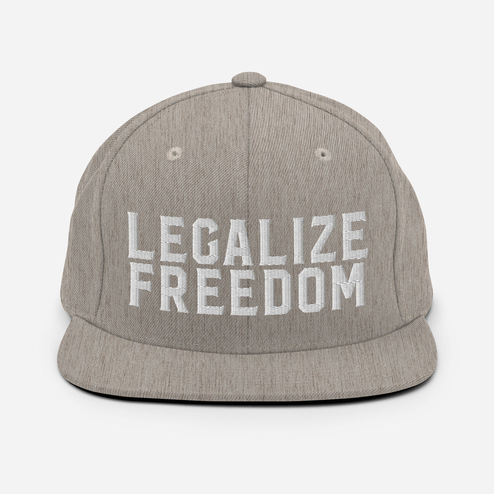 Legalize Freedom Snapback Baseball Cap