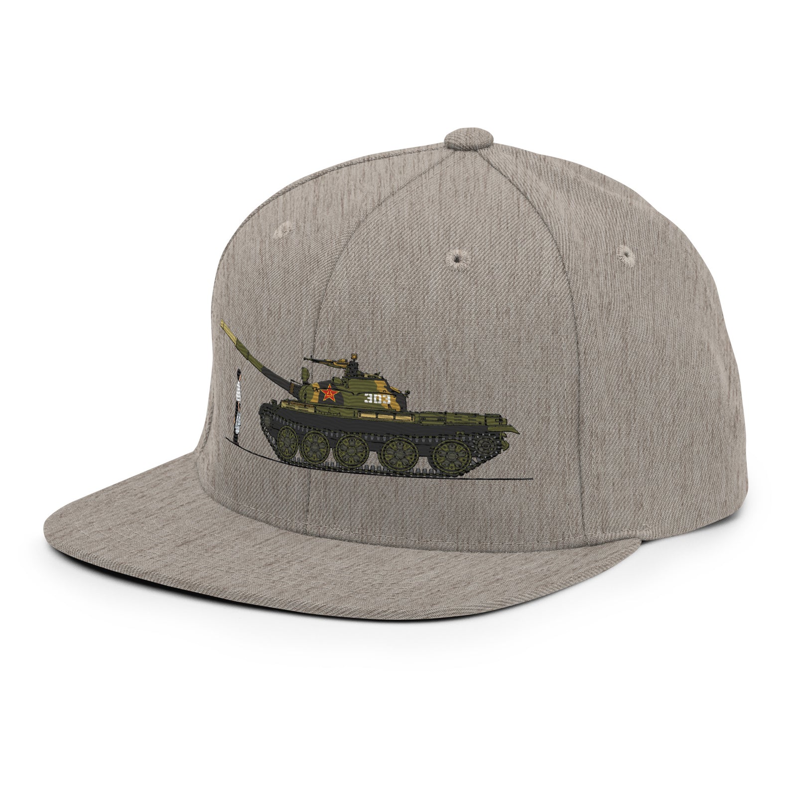 Tiananmen Tank Man Snapback Embroidered Hat