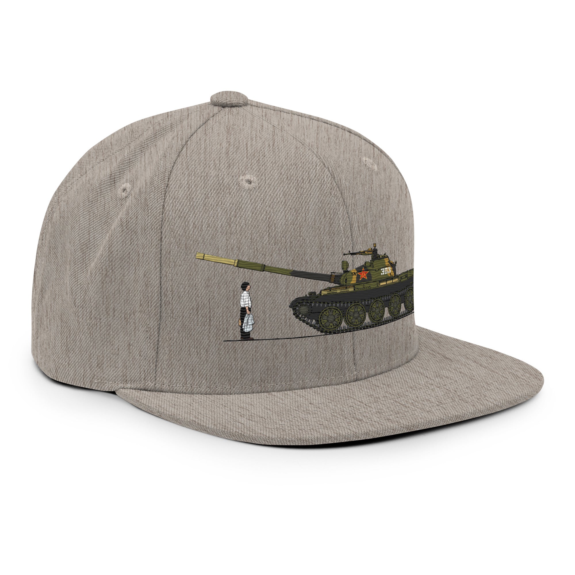 Tiananmen Tank Man Snapback Embroidered Hat