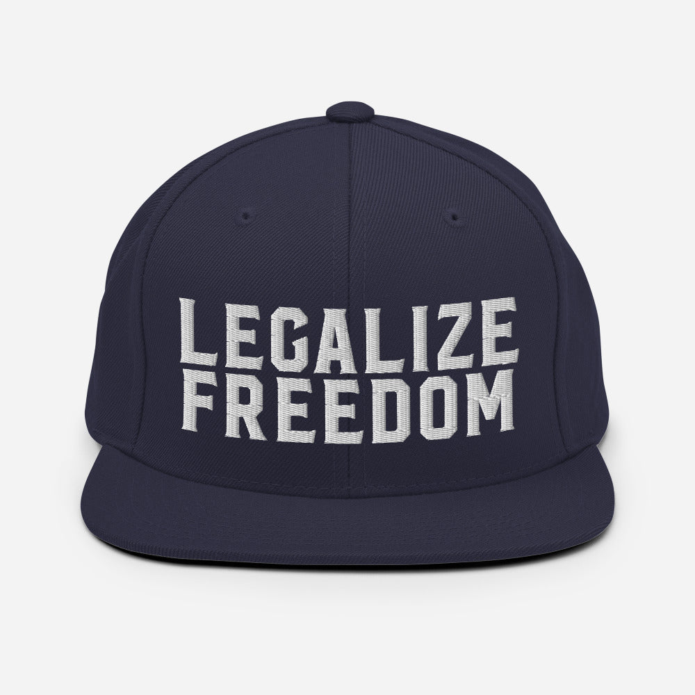 Legalize Freedom Snapback Baseball Cap