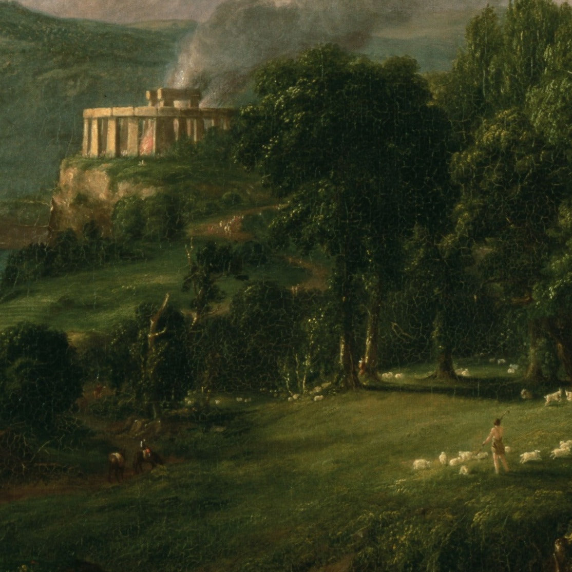 The Arcadian or Pastoral State Thomas Cole The Course of Empire Art Print