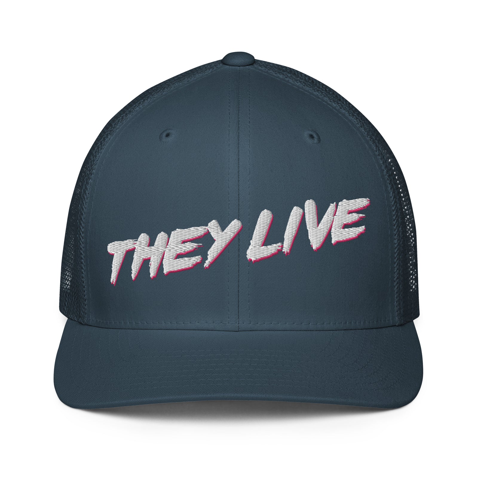 They Live Mesh Flexfit Trucker Cap