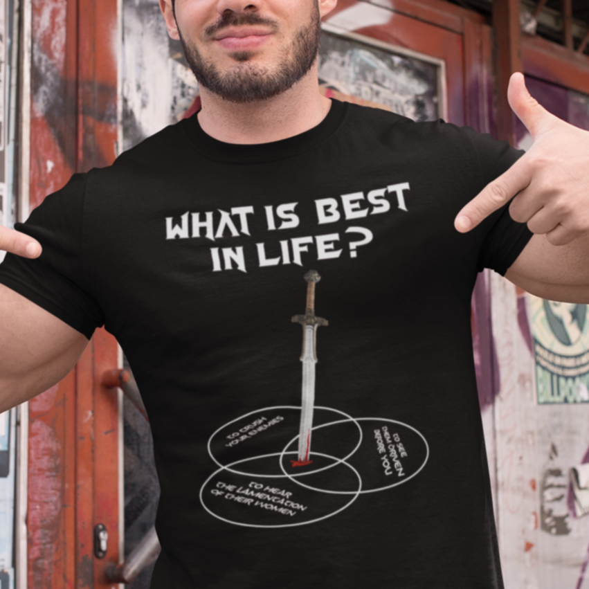What Is Best In Life Conan Venn Diagram Tri-Blend Workout T-Shirt