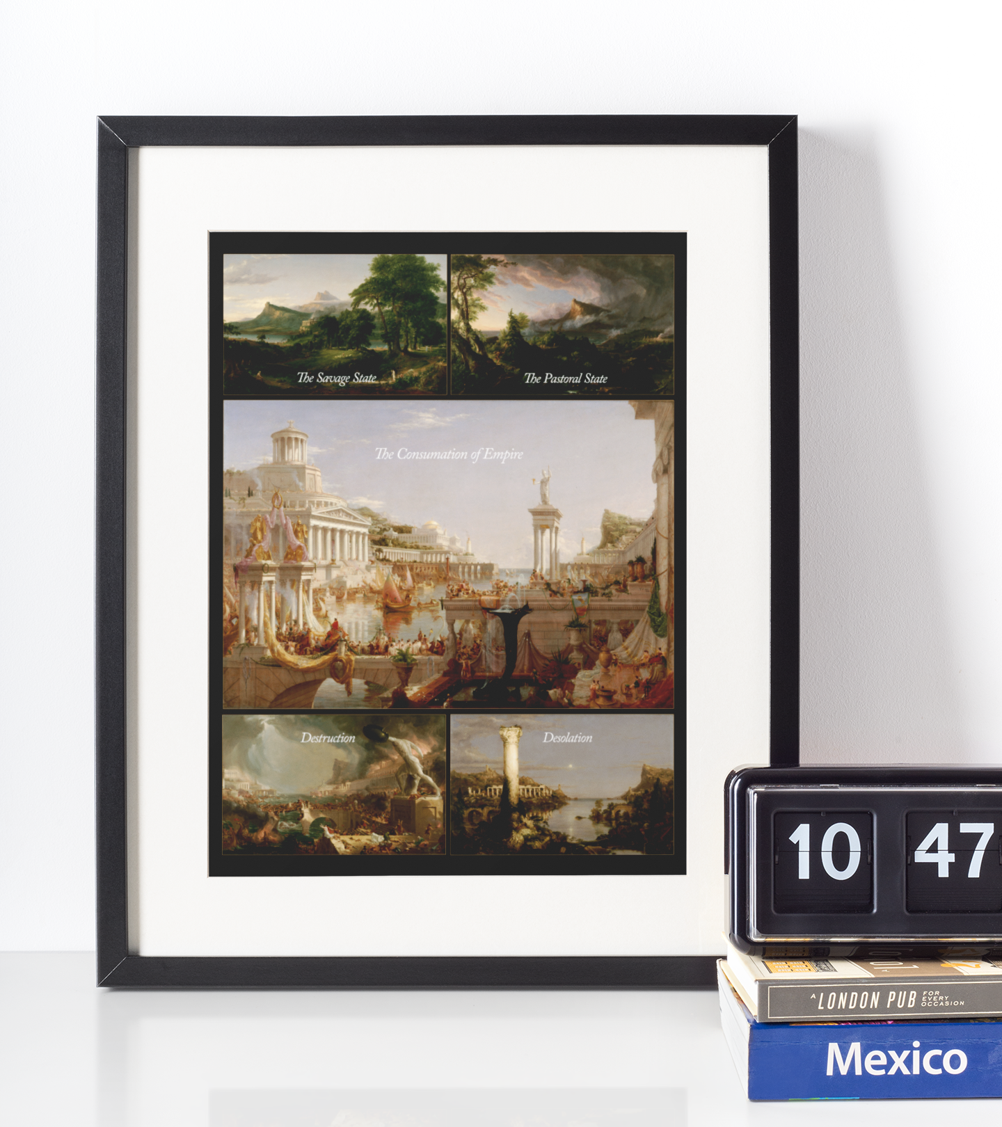 The Course of Empire Thomas Cole 5 Panel Art Poster