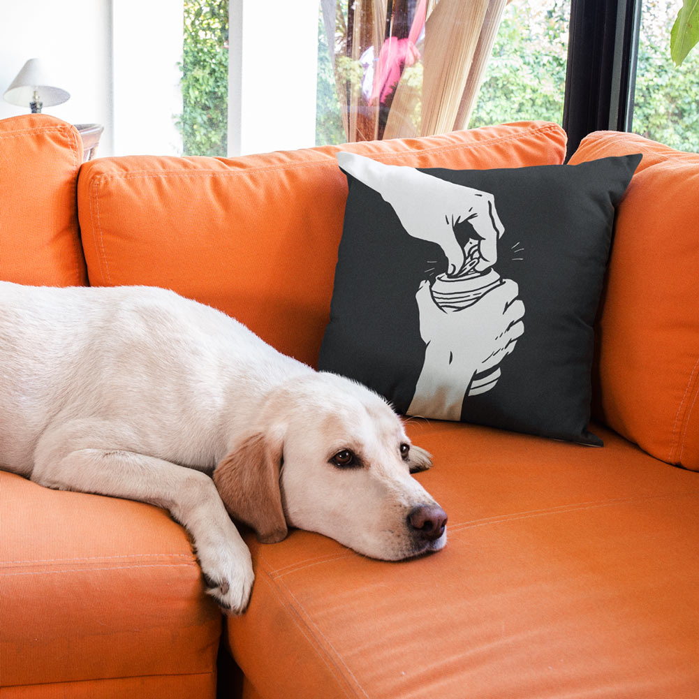 Cracking A Beer Premium Pillow