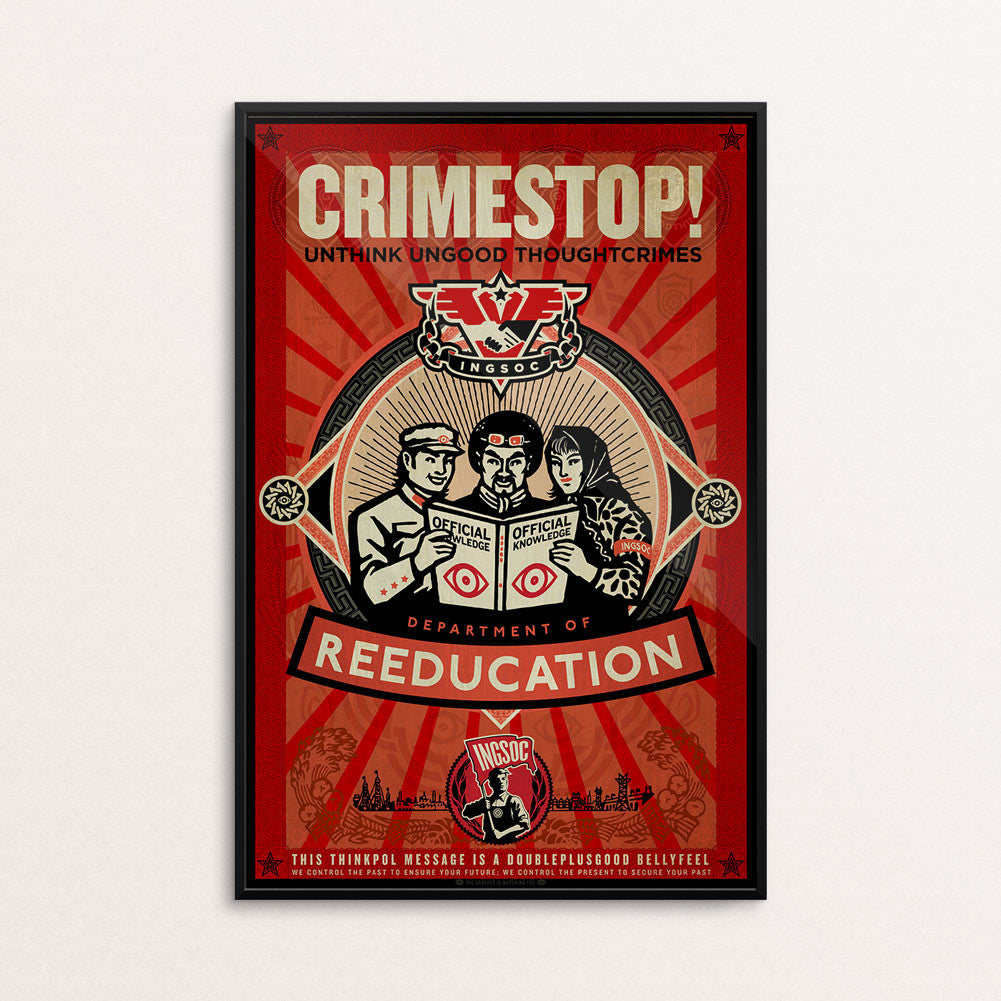 INGSOC 1984 Thought Crime CRIMESTOP Poster - Liberty Maniacs