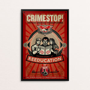INGSOC 1984 Thought Crime CRIMESTOP Poster