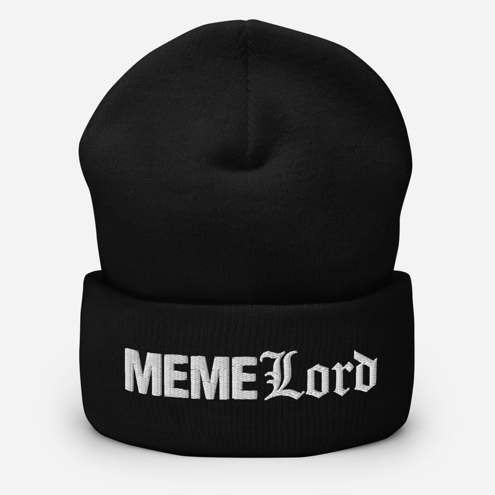 MEME Lord Cuffed Beanie