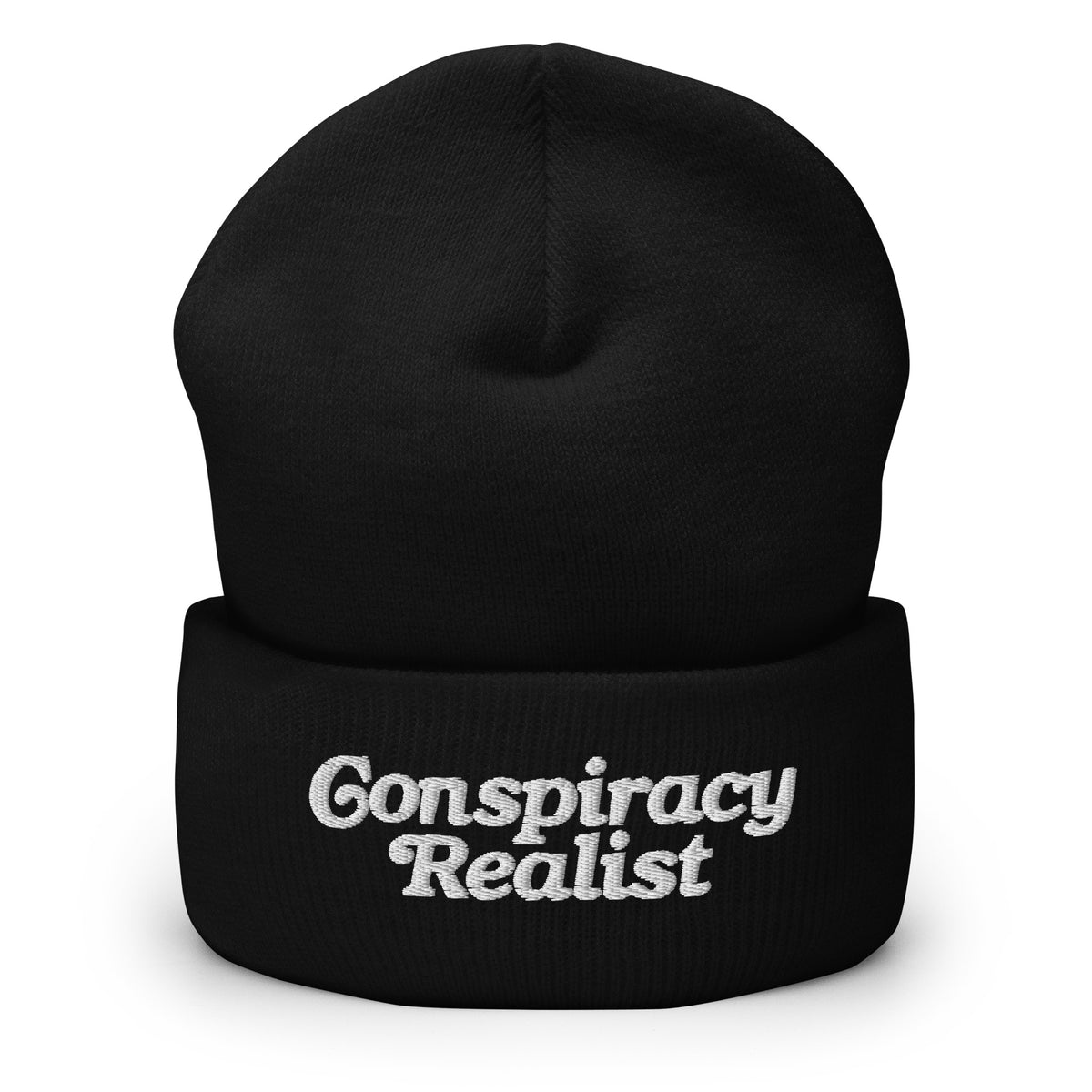 Conspiracy Realist Embroidered Cuffed Beanie