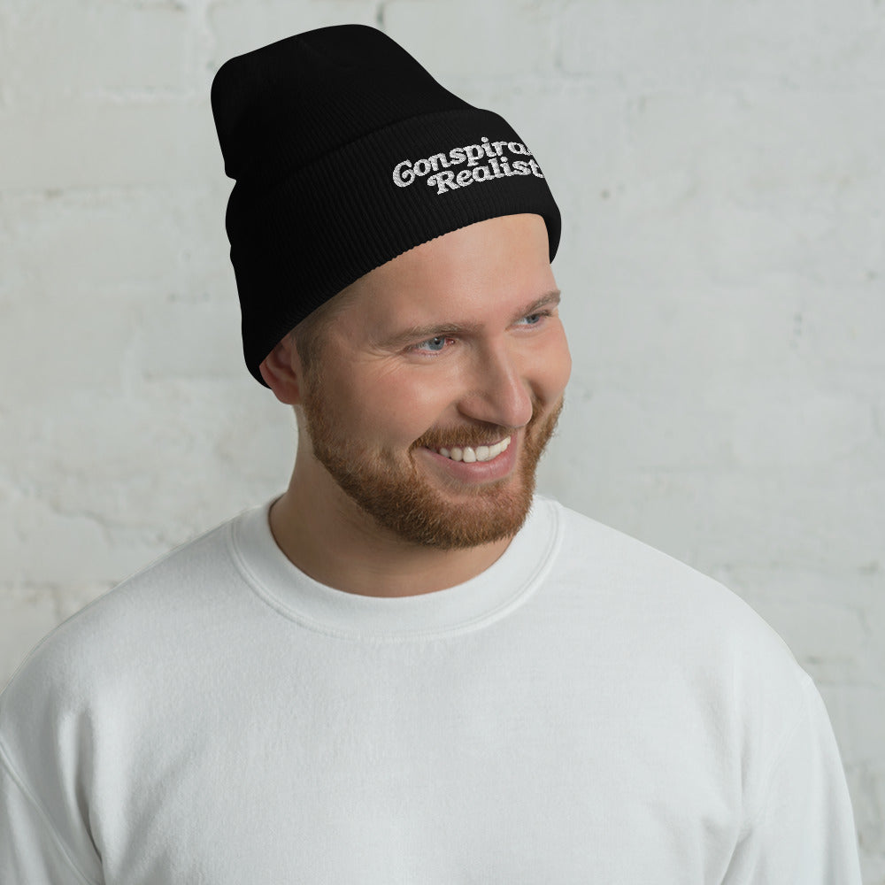 Conspiracy Realist Embroidered Cuffed Beanie