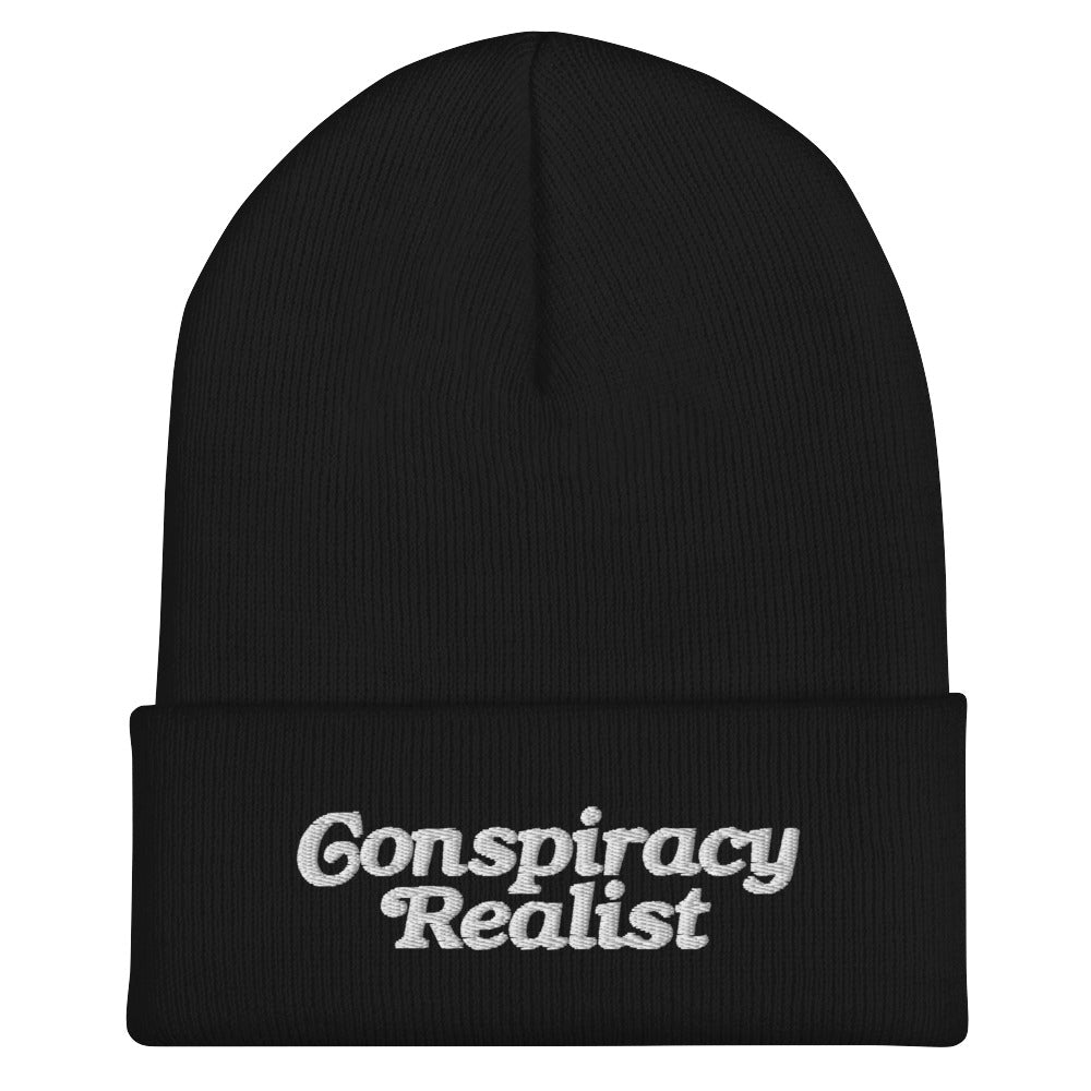 Conspiracy Realist Embroidered Cuffed Beanie