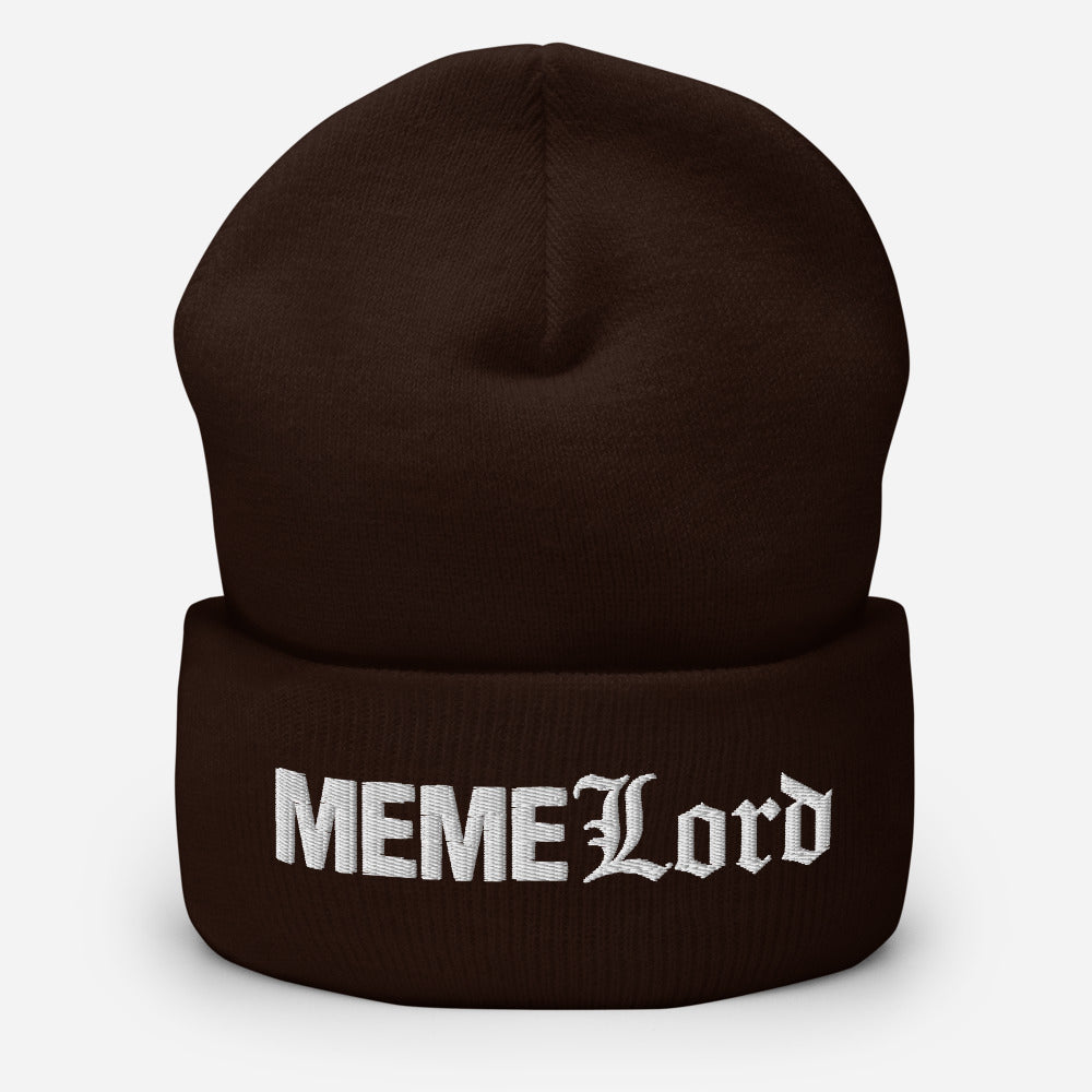 MEME Lord Cuffed Beanie