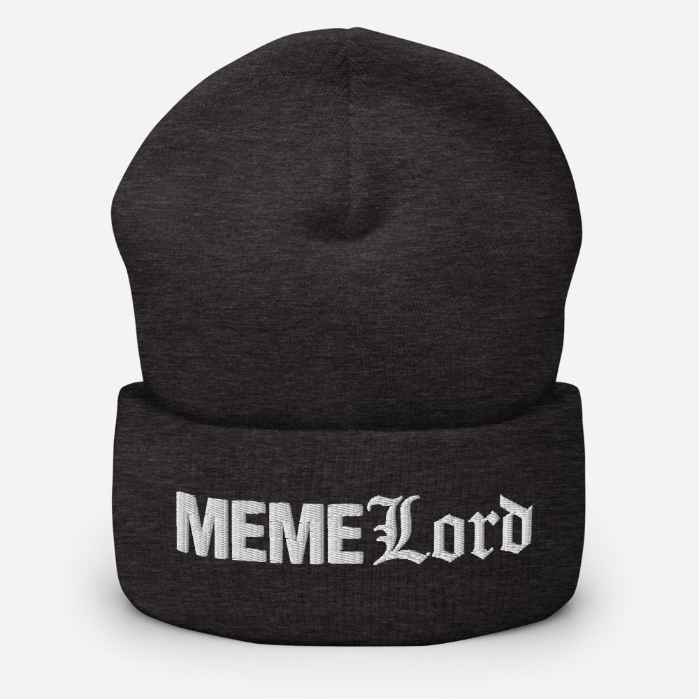 MEME Lord Cuffed Beanie