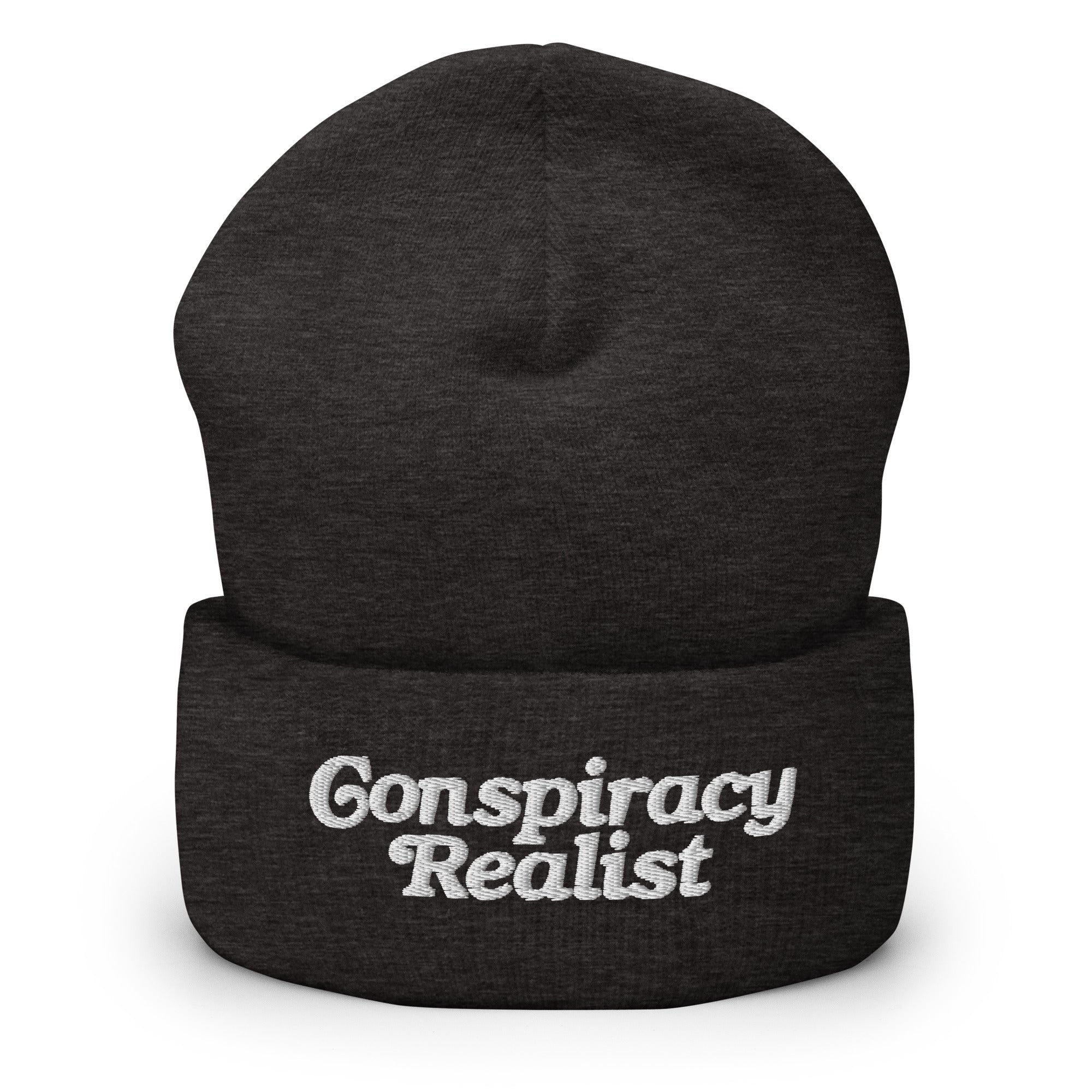 Conspiracy Realist Embroidered Cuffed Beanie