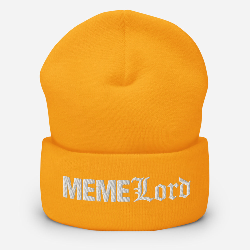 MEME Lord Cuffed Beanie