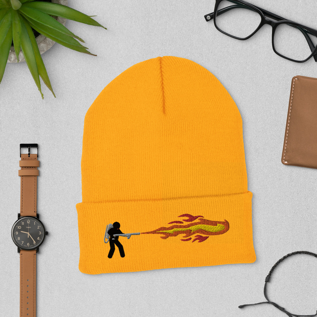 Flamethrower Cuffed Beanie
