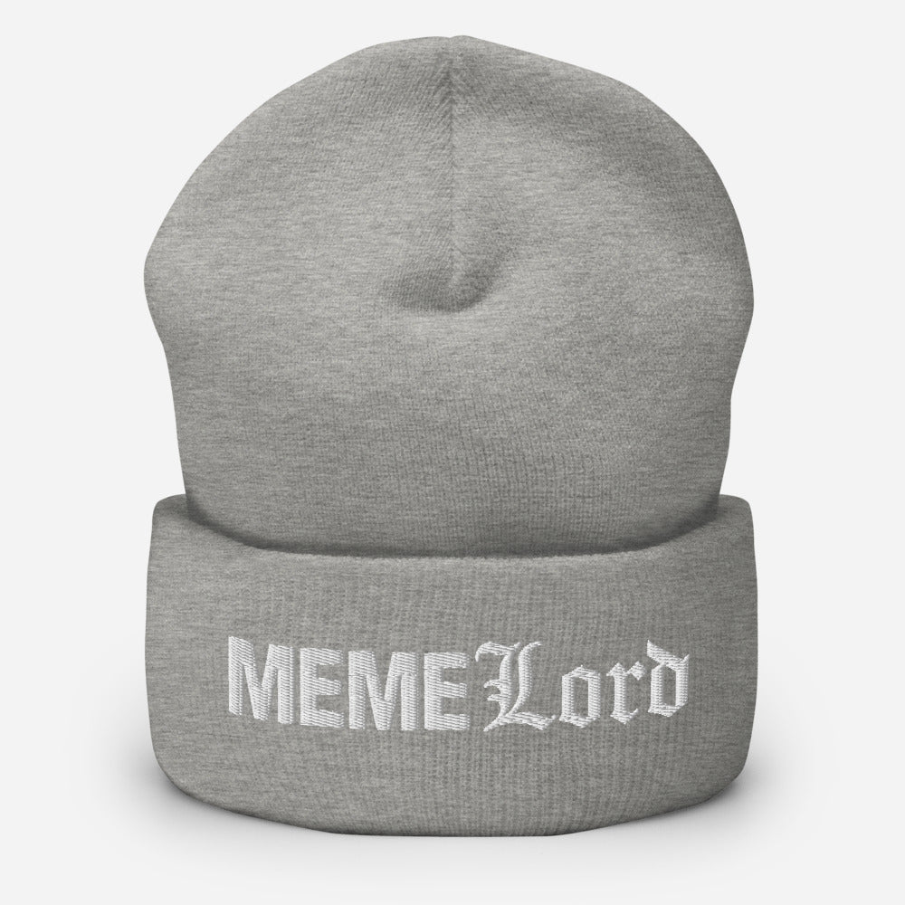 MEME Lord Cuffed Beanie