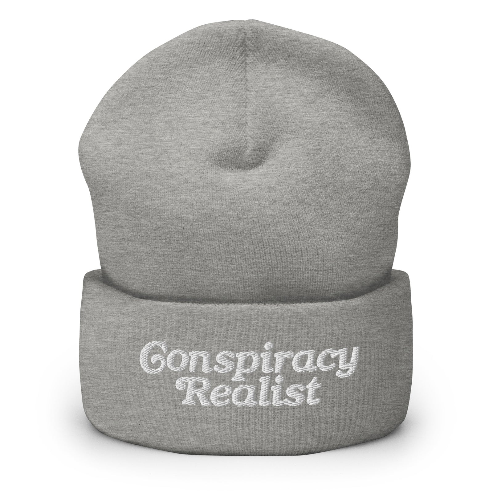 Conspiracy Realist Embroidered Cuffed Beanie
