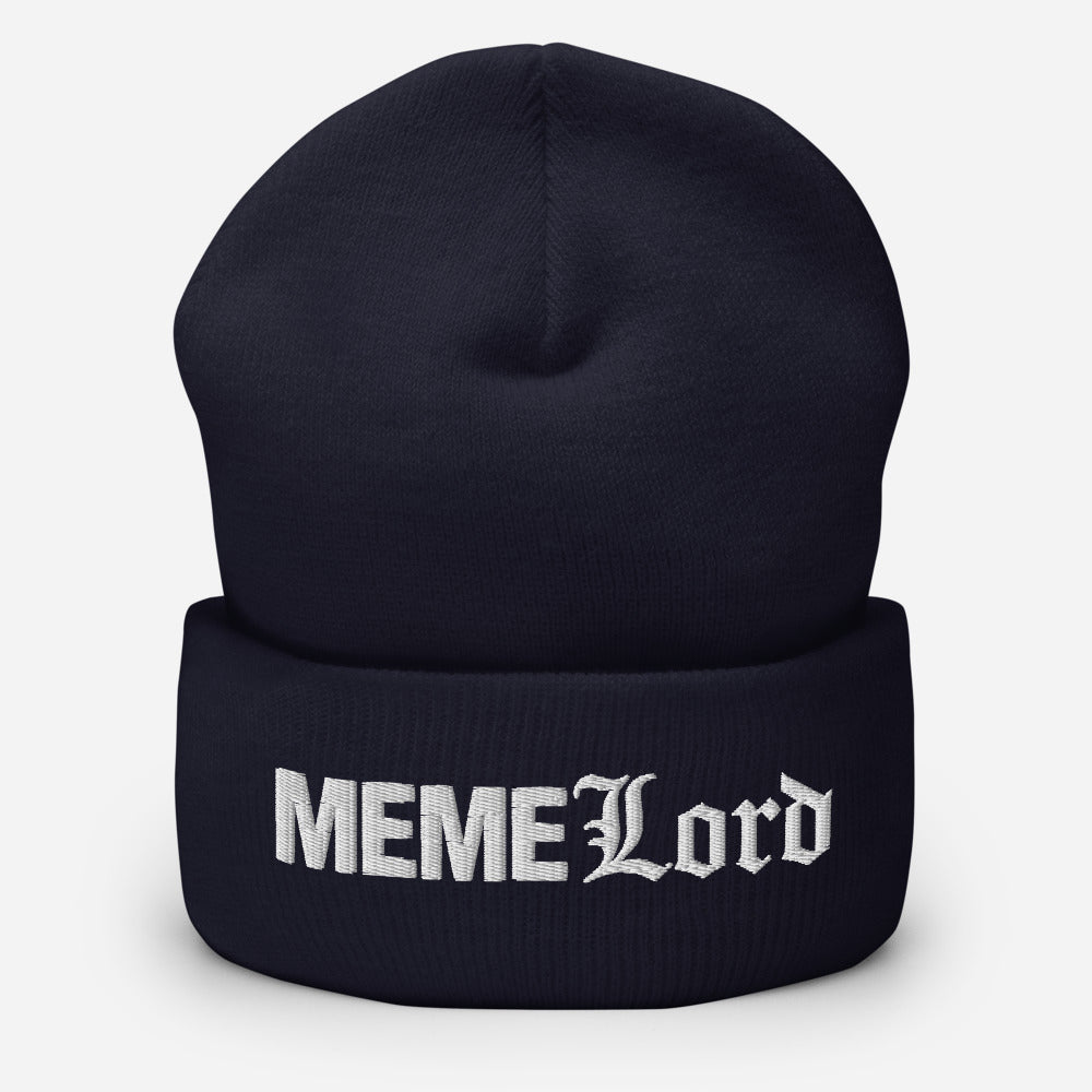 MEME Lord Cuffed Beanie