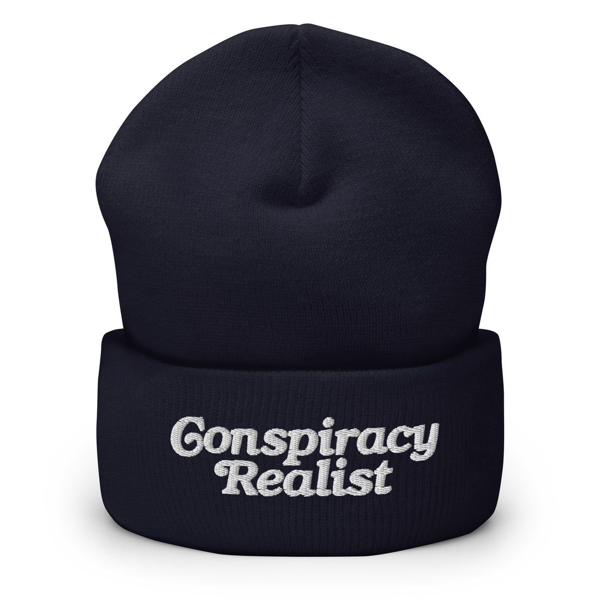 Conspiracy Realist Embroidered Cuffed Beanie