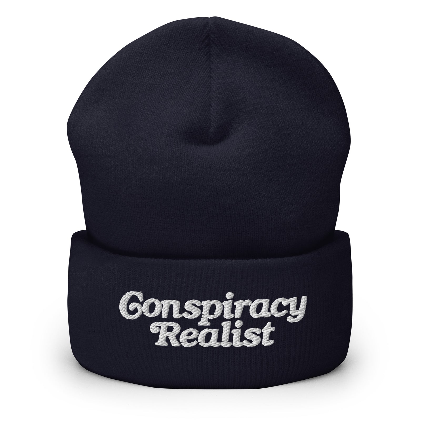 Conspiracy Realist Embroidered Cuffed Beanie