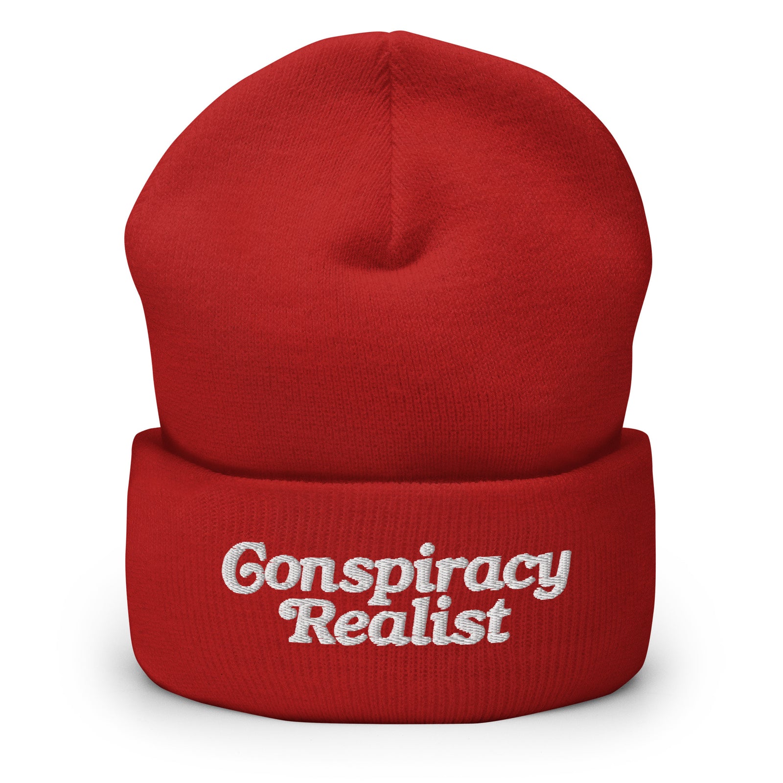Conspiracy Realist Embroidered Cuffed Beanie